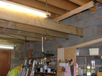 Floor joists being pocketed into external wall