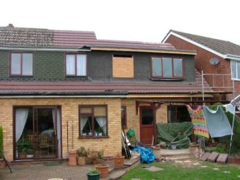 Back elevation with initial weather seal