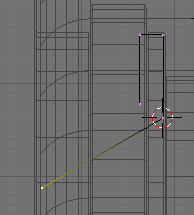Extrude and rotate edge