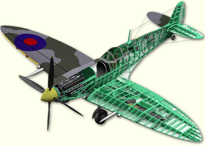 Spitfire Cutaway Model