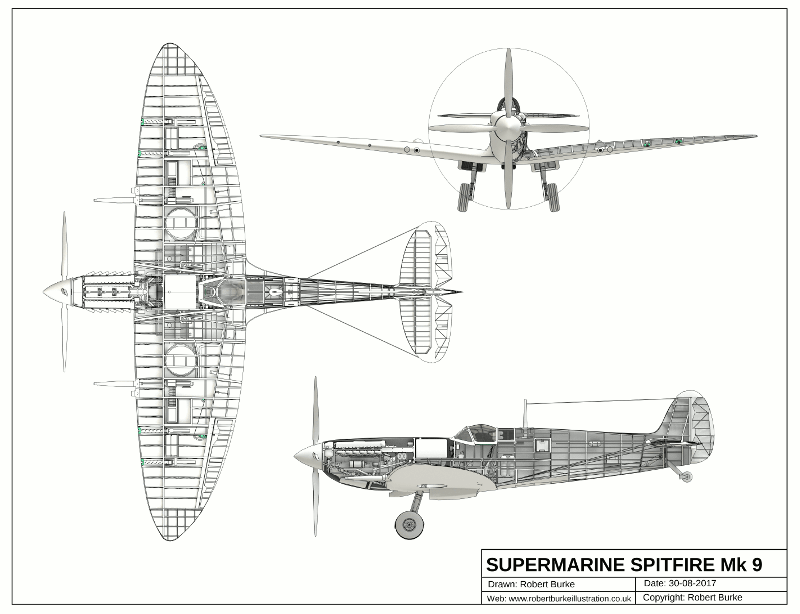 Spitfire Plan from 3D Model
