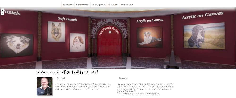 Robert Burke - Portraits & Art - New round gallery panorama