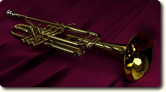 Trumpet rendered in Cycles