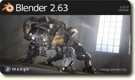 Blender 2.63 Splash Screen