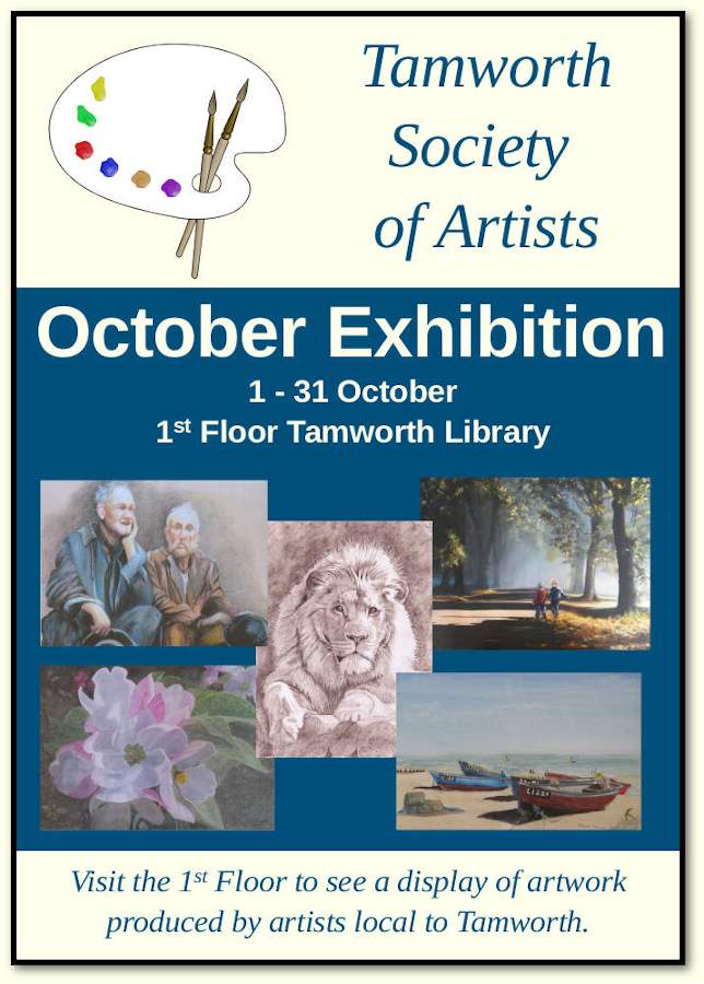 Robert Burke Art & Illustration - Tamworth Society of Artists Exhibition Poster