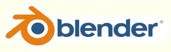 Blender Logo and Link to the Blender website
